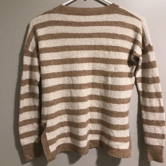 Madewell Brown Cream Wool Alpaca Sweater - Picture 7 of 7